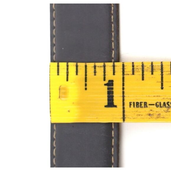 Craftmarx GRAY GENUINE LEATHER 7/8"Wd CASUAL DRESS SKINNY MEN'S BELT Sz 36 (A46 - Picture 7 of 14